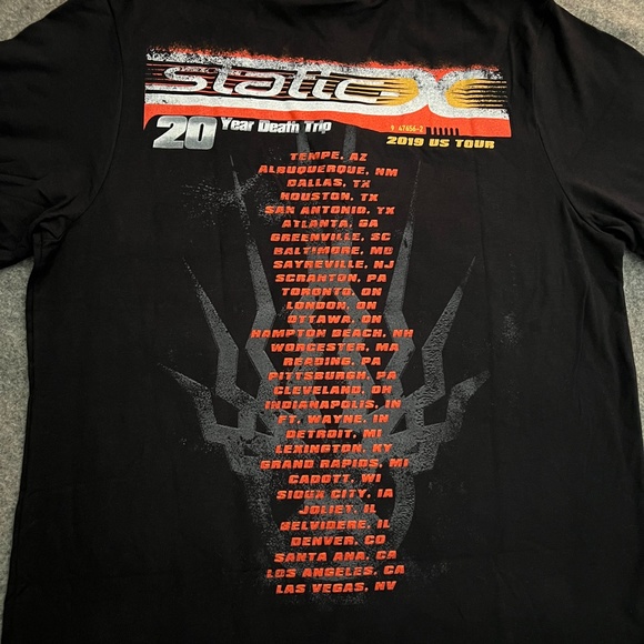 STATIC-X 2019 Wisconsin Death Trip 20th Anniversary US Tour Shirt - Picture 7 of 8